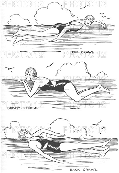 'Learn to Swim', 1937. Artist: Unknown.