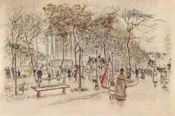 'Place de la Madeleine', 1915. Artist: Jean Francois Raffaelli.