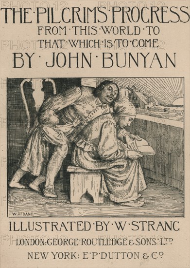 'Bunyan's Wife Reading the Bible to Him', c1916.