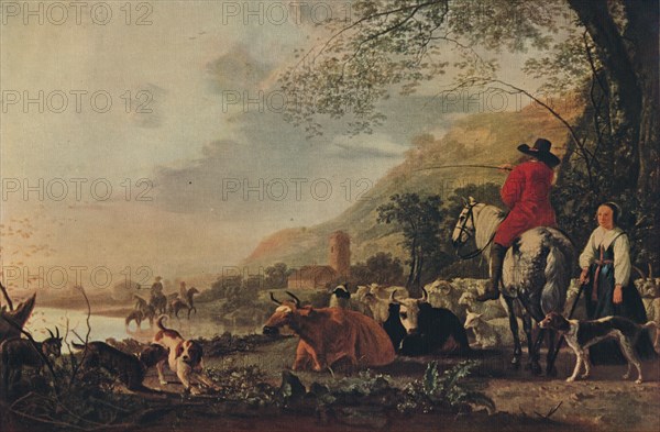 'A Hilly Landscape with Figures', c1655. Artist: Aelbert Cuyp.