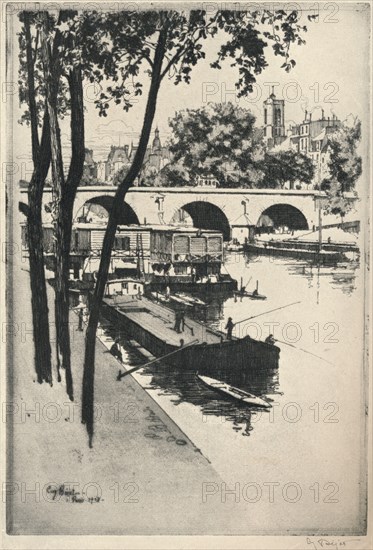 'Washing Boats', 1915. Artist: Eugene Bejot.