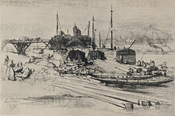 'Public Waste Dump, Quai de la Gare', 1915. Artist: Auguste Lepere.