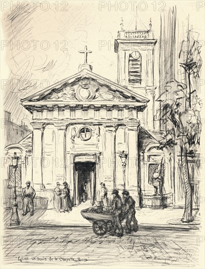 'Church of St Denis de la Chapelle', 1915. Artist: Frank Milton Armington.