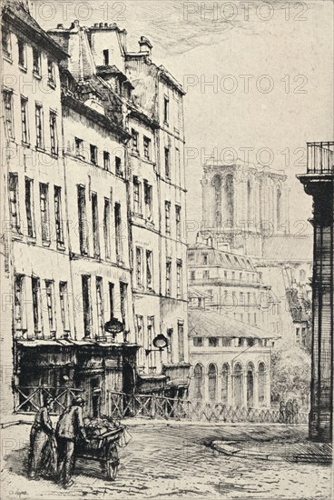'Rue de la Montagne-Ste Genevieve', 1915. Artist: Charles Heyman.