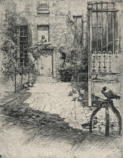 'Cour de Rohan', 1915. Artist: Charles Jouas.
