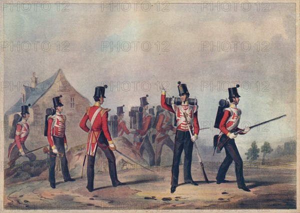 'Regiments of Light Infantry (showing the 90th Light Infantry)', 19th century (1909). Artist: John Henry Lynch.