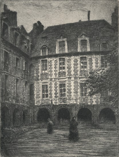 'Maison de Victor Hugo, Places des Vosges', 1915. Artist: George T Plowman.