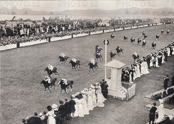 'The Finish for the Royal Hunt Cup', c1903.