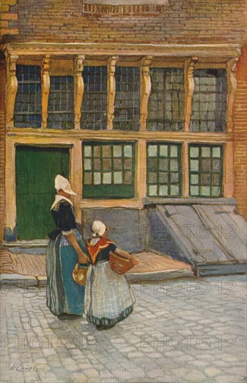 'Returning from Market',  c1902. Artist: Hendrick Cassiers.