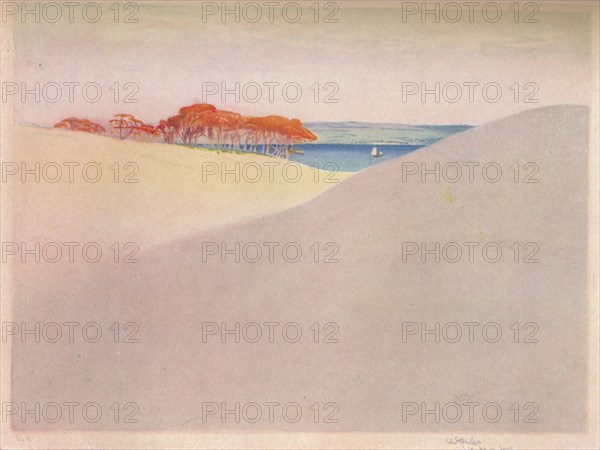 'Sand Dunes, Denmark', c1917. Artist: William Giles.