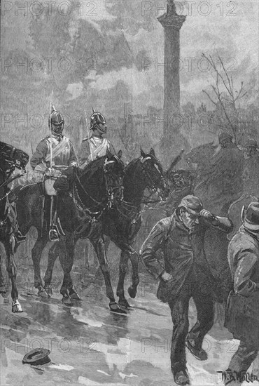 'Bloody Sunday', London, 1887 (1906). Artist: WB Waller.