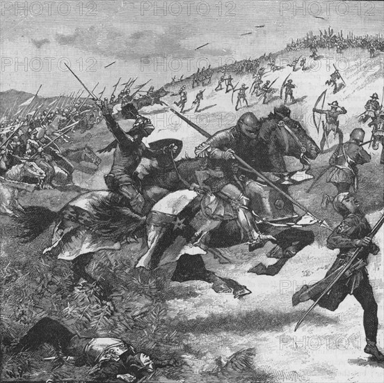 Charge of the Scots at the Battle of Homildon Hill, Northumberland, 1402 (1905). Artist: Unknown.