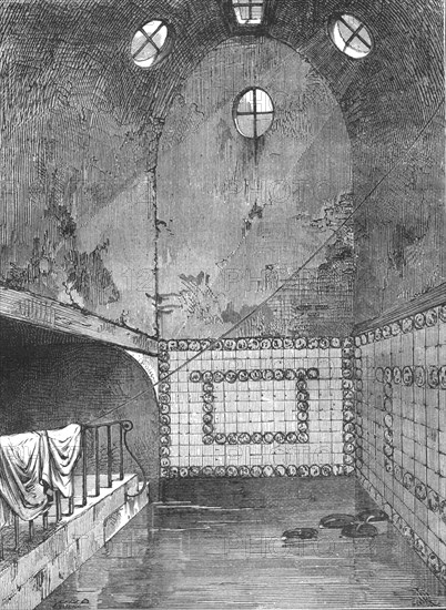 Queen Anne's Bath from a view taken in 1851, (1897). Artist: Unknown.