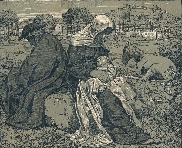 'Rest During the Flight into Egypt', c1897. Artist: Hans Thoma.