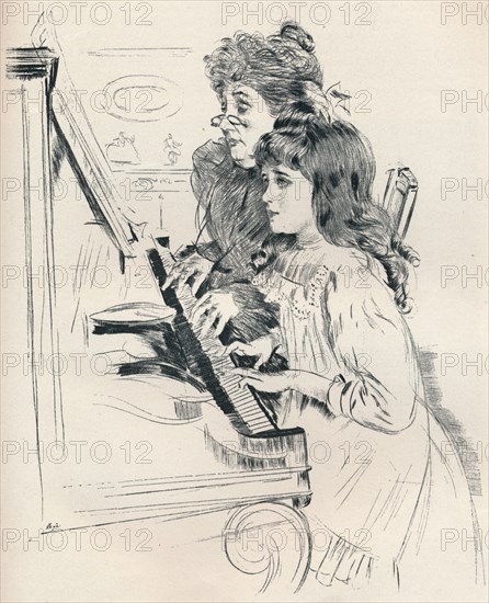 'Ellen Et Sa Grandmere', c1897. Artist: Paul Helleu.