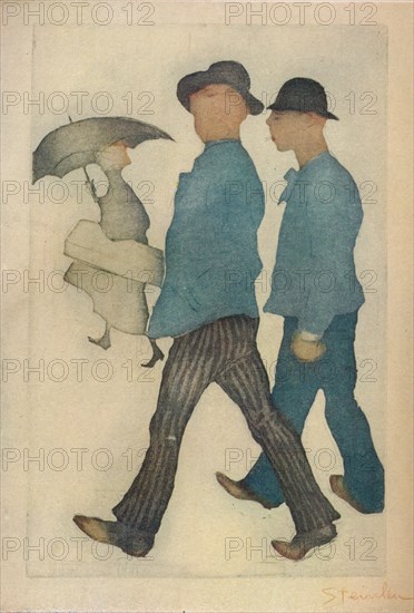 Les Deux Gigolos', 1898. Artist: Theophile Alexandre Steinlen.