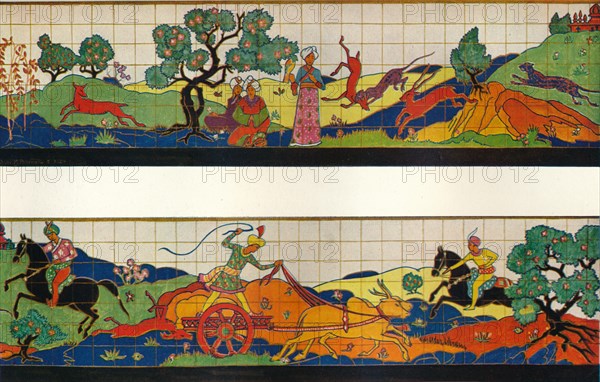 'British Empire Exhibition Decoration for Restaurant Exterior', c1924. Artist: Oliver Percy Bernard.