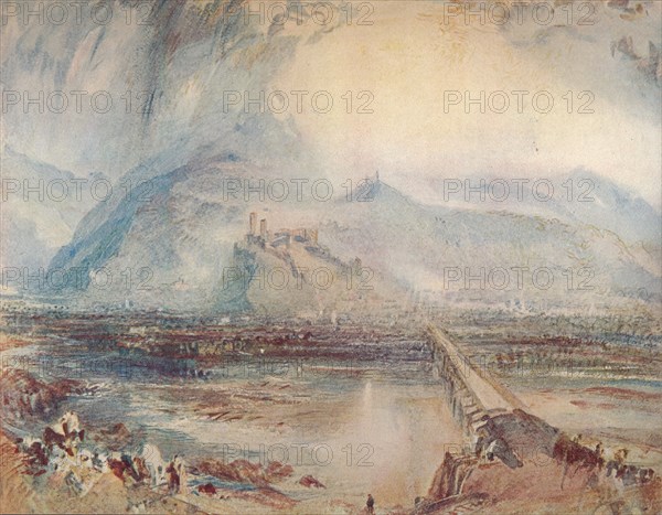 'Bellinzona: From the Road to Locarno', 1909. Artist: JMW Turner.