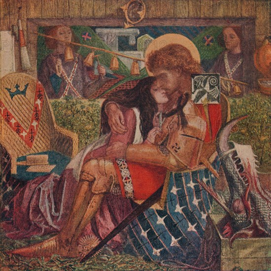 'The Wedding of St George and Princess Sabra', 1857. Artist: Dante Gabriel Rossetti.