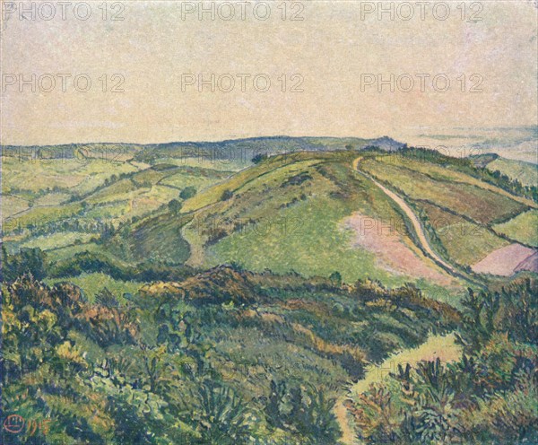 'View from the Hill, Fishpond', c1913. Artist: Lucien Pissaro.