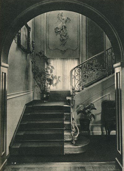 'Haus H., Dresden: The Staircase. Designed by Professor E Haiger; executed by the Vereinigte Werksta Artist: Unknown.