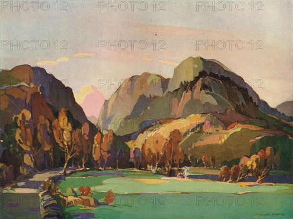 'The Pass of Aberglaslyn', c1927. Artist: William Alison Martin.