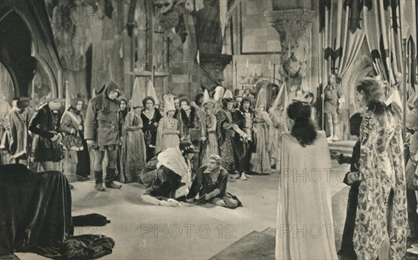 'Villon (John Barrymore) threatened with death by Louis XI', 1927. Artist: Unknown.