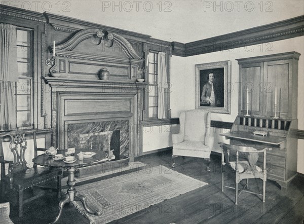 'The Living Room of the Francis Corbin House, at Edenton, built in 1758', 1930. Artist: Unknown.