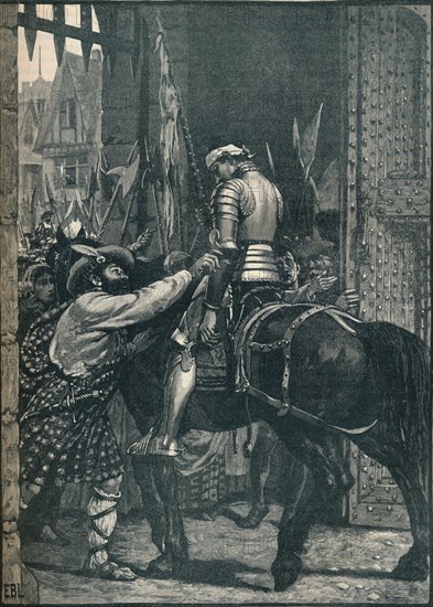 Edinburgh after the Battle of Flodden, 1513 (1905). Artist: Unknown.