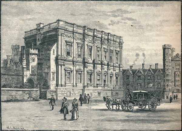 The Banqueting House, Whitehall, London, 17th Century (1905). Artist: Unknown.