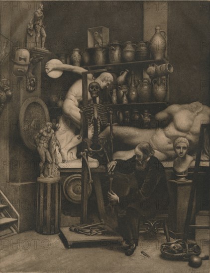 'Mr Heatherley?s Holiday: An Incident in Studio Life', c1874. Artist: Emery Walker.