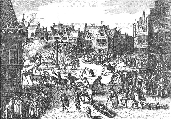 Execution of the Conspirators of the Gunpowder Plot in 1606, 1795 (1897). Artist: Unknown.