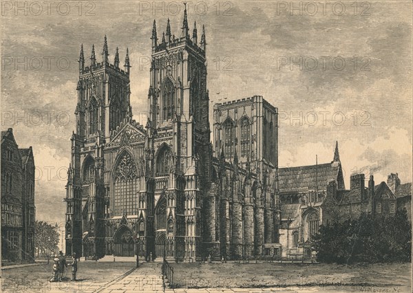 View of York Minster, c19th century. Artist: WI Mosses.