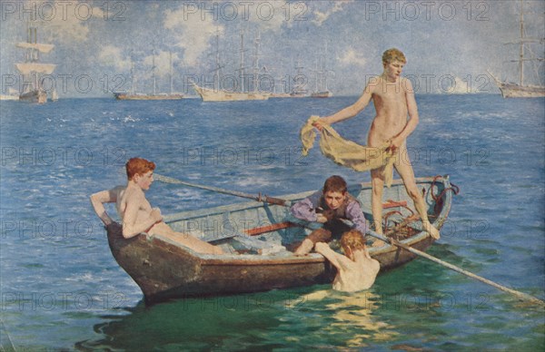 'August Blue', 1893 (1935). Artists: Henry Scott Tuke, George Newnes.