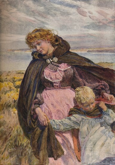 'The Breeze's Kiss', c1900. Artist: Lionel Percy Smythe.