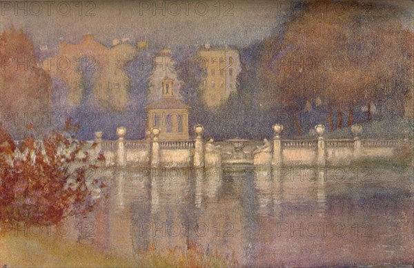 'The Serpentine, Hyde Park', c1911. Artist: Edward Louis Lawrenson.