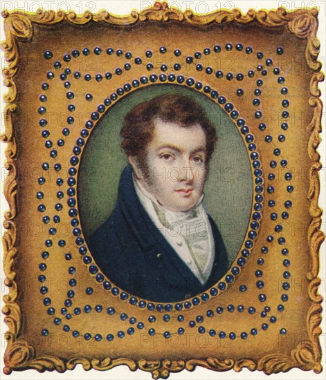 'Portrait of Washington Irving', c1820. Artist: William Foy.