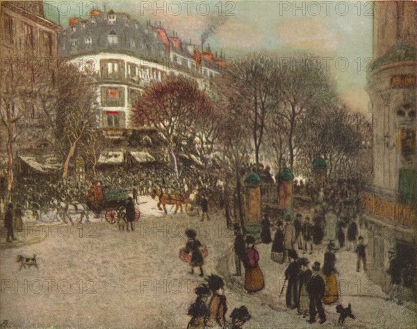 'Le Boulevard Des Italiens, Paris', c1908. Artist: Jean Francois Raffaelli.