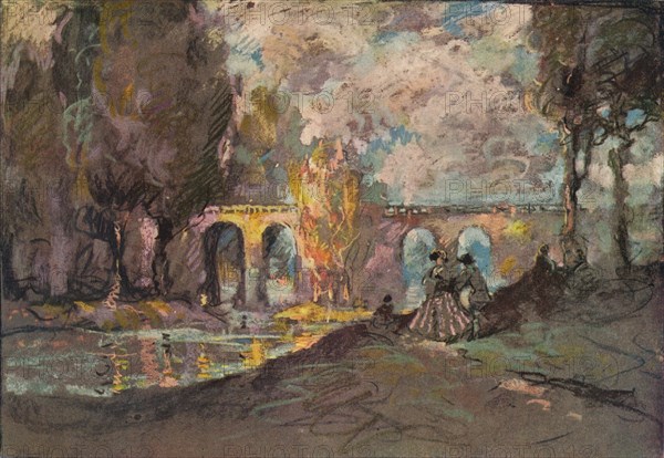 'A Landscape Time Sketch', c1916. Artist: George Sheringham.