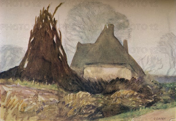 'Woodman's Cottage', c20th century (1931). Artist: George Clausen.