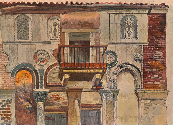 'Fondaco De Turchi, Venice', c1853. Artist: John Ruskin.