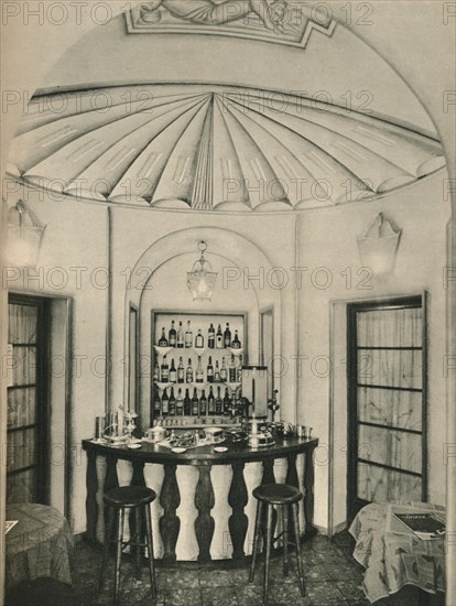 'The Penna D'Oca Restaurant, The cocktail Bar', c1928. Artists: Emilio Lancia, Michele Marelli, Gio Ponti, Unknown.