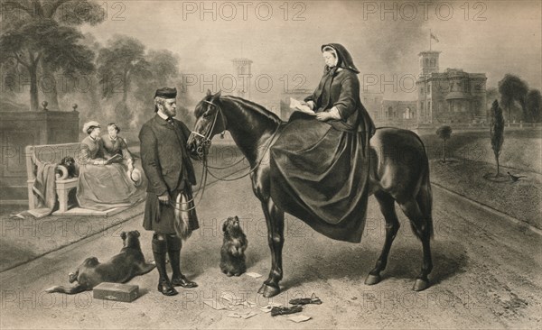 'Queen Victoria at Osborne House', 1865 (1906). Artist: Unknown.