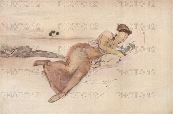 'Rose and Pink, The Mother's Siesta', c1875. Artist: James Abbott McNeill Whistler.