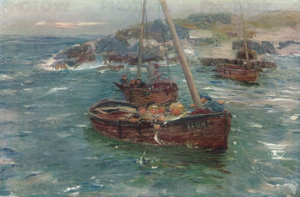 'A Ground Swell, Carradale, Argyll', c1883. Artist: William McTaggart.