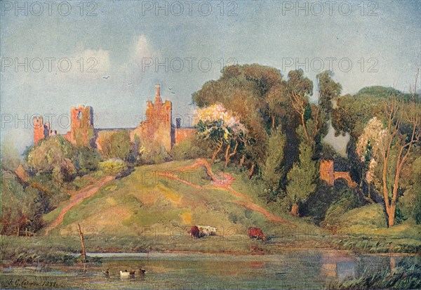 'An Ancient Fort in Suffolk', c1899 Artist: Frederick George Cotman.