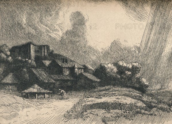 'The Abbey Farm', c1893. Artist: Alphonse Legros.