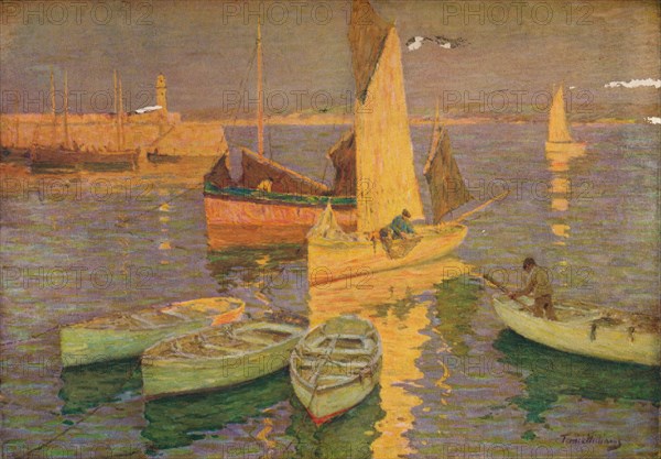 'Sunset Glow, St. Ives', 1925. Artist: Terrick Williams.