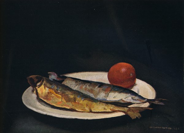 'Herrings on a Plate', c1910. Artist: Francis Derwent Wood.