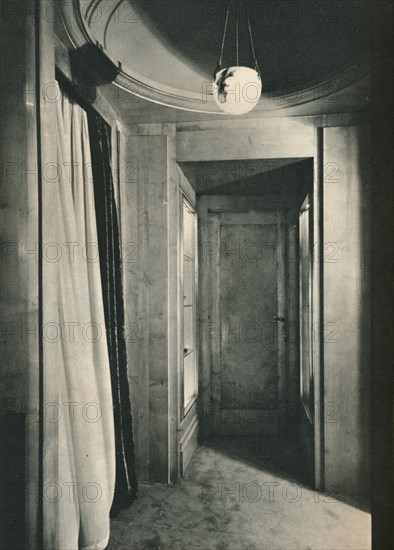 'Small Vestibule with Cupboards in White Sycamore', c1925. Artist: Unknown.